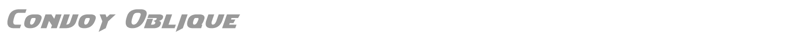 Convoy font preview